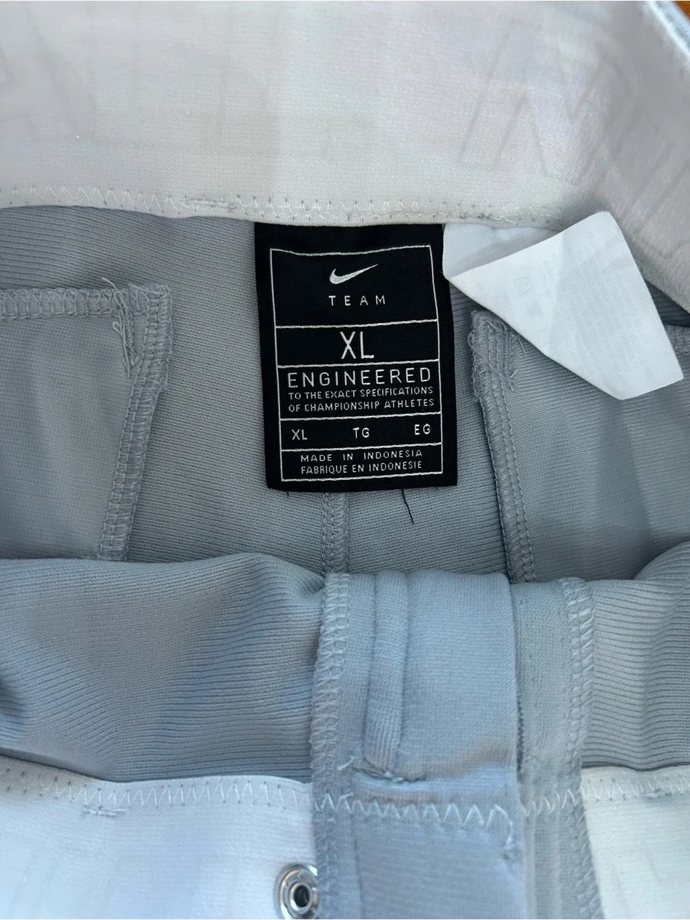 Nike Team Youth XL Baseball Pants Gray Athletic Uniform Reinforced Knees